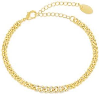 Sterling Forever Winslow CZ Chain Bracelet in Gold at Nordstrom Rack