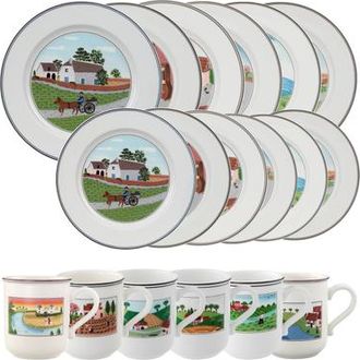 Villeroy & Boch Design Naif 18 Piece Dinnerware Set for 6 in Multi at Nordstrom