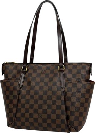 Louis Vuitton Brown Damier Canvas Shoulder Bag Tote Bag (Pre-Owned)