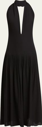 Proenza Schouler Tala Halter Viscose Georgette Dress