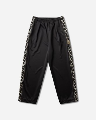 KAPITAL Men s Smooth Jersey TH.D.D. Baggy Track Pants Black