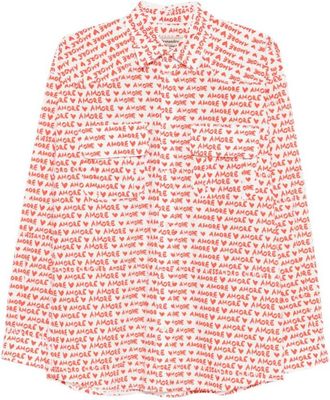 Alessandro Enriquez Red Regular Printed Shirt