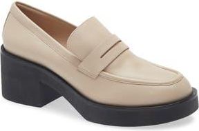 Stuart Weitzman Sussex Loafer in Museline/Black at Nordstrom Rack, Size 8.5