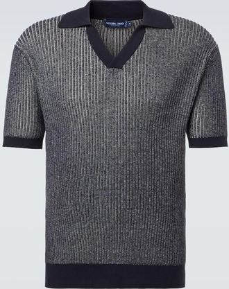 Frescobol Carioca Rino cotton and cashmere polo shirt