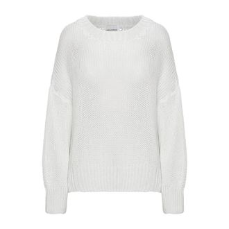 Americandreams Pepper Ronde Hals Katoenen Pullover - Dames - Ronde hals truien - Wit - M - Katoen - Truien & Vesten