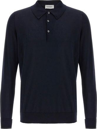 John Smedley FINCHLEY POLO shirt - Blue