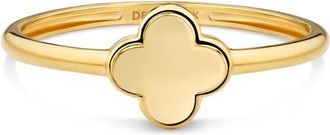 Devata Clover Ring in 14K Gold, 8mm in Yellow Gold at Nordstrom, Size 7