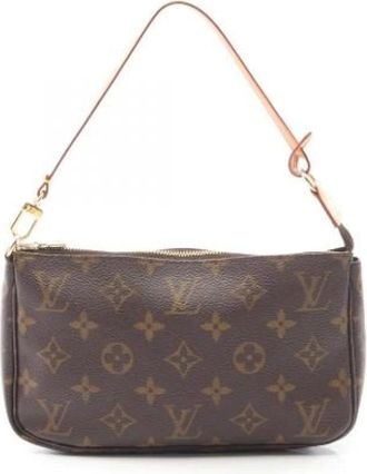 Louis Vuitton Pre-owned Shoulder Bags, female, Brown, Size: ONE SIZE Pre-owned Vintage Canvas Shoulder Bag