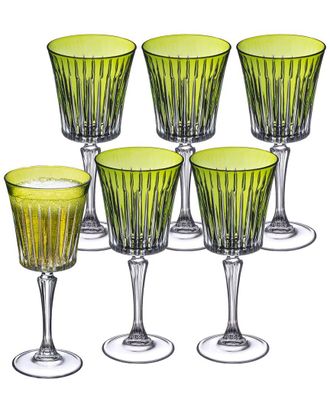 Barski Set of 6 White Wine Glasses