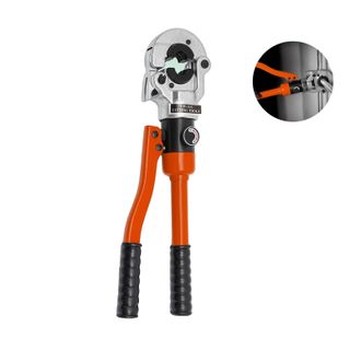 OEM Herramienta De Crimpado Hidr&aacute;ulica, Presi&oacute;n M&aacute;xima 80 Kn, 5 Matrices Compatibles, Color Naranja