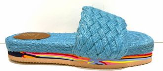 De Siena shoes Womens Jacky Woven Sandal In Blue