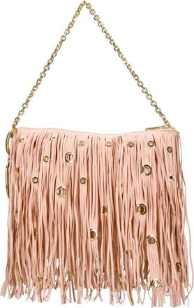 La Carrie Night Edition Fringes Bag - Dames - Schoudertassen - Roze - ONE Size - Leer - Tassen