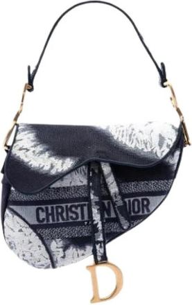 Dior Pre-owned Saddle Bag - Dames - Vintage Schoudertas - Blauw - ONE Size - Vintage