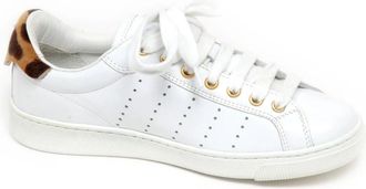 Dsquared2 Vintage Effect Sneaker Santa Monica Schoen - Dames - Sneakers - Wit - 36 1/2 EU - Schoenen
