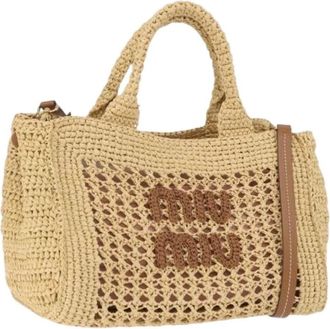 Miu Miu Borsa Tote Pre-owned - - Pre-owned - Donna - Beige - ONE SIZE