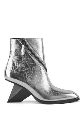 United Nude Rockit Zip Bootie in Silver at Nordstrom, Size 39