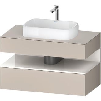 Duravit Duravit - Qatego Consola Mueble Bajo Lavabo, 1 Extra&iacute;ble, 1 Caj&oacute;n