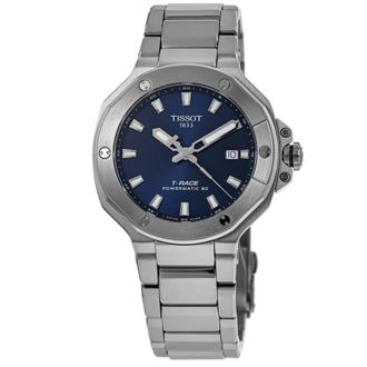 Tissot T-Race Powermatic 80 Automatic Blue Dial Steel Mens Watch T141.807.11.041.00