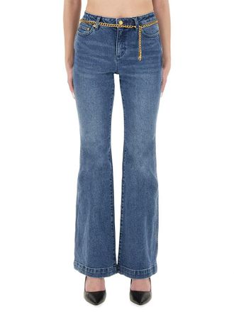 Michael Kors Flared Jeans With Belt
