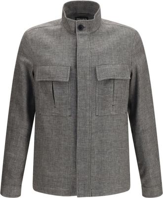 Ermenegildo Zegna Grey Regular Shirt Jacket