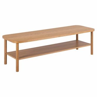 ebuy24 Mesa de centro banbury 1 estante decoraci&oacute;n roble