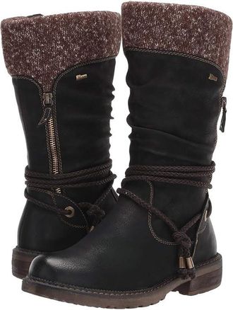 Spring Step Acaphine Womens Black Faux Shearling Winter Boots ZOGG1198