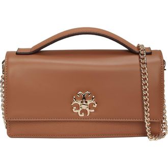 Gorski Top Handle Purse with Crossbody Chain in Tan at Nordstrom