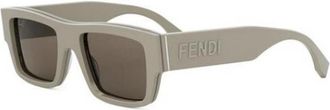 Fendi Authentieke Signature Bril met Topkwaliteit - Heren - Zonnebrillen - Bruin - 53 MM - Accessoires