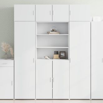 Berkfield Home Highboard White 80x42.5x185 cm Engineered Wood