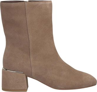 Alma En Pena Mini hak enkellaars - Dames - Laarzen met Hak - Beige - 37 EU - Schoenen