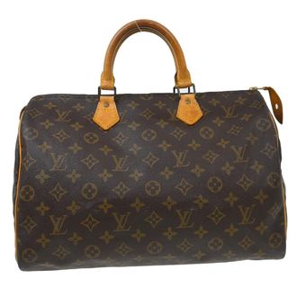 Louis Vuitton Speedy Monogram Canvas Brown Canvas Handbag (Pre-Owned)