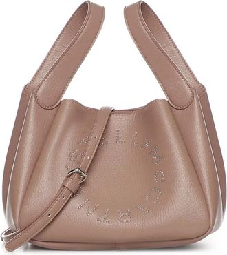Stella McCartney Logo Double Top Handle Crossbody Tas - Dames - Handtassen - Roze - ONE Size - Tassen