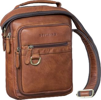 STILORD Lima Stylish Leather Shoulder Bag Mens Crossbody - Small Messenger Bag Genuine Leather with Carry Handle Vintage Satchel 9.7 Tablet for Travel & Busin