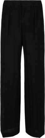 Missoni Straight Trousers, female, Black, Size: 2XS Classic Zigzag Cotton Trousers