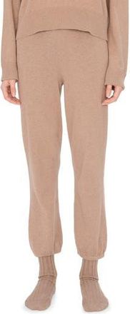 SIMKHAI Cotton & Cashmere Crop Joggers in Heather Teak at Nordstrom Rack, Size Medium