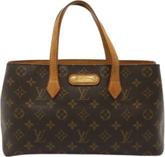 Louis Vuitton Pre-owned Handbags, female, Brown, Size: ONE SIZE Pre-owned Monogram Wilshire PM Tote Bag