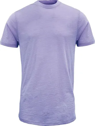 Lords of Harlech Cassius Merino Wool Jersey Crew Neck T-Shirt in Lavender at Nordstrom, Size Xx-Large