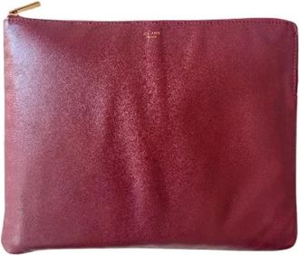 Celine Pre-owned Phoebe Philo Era Pouch - Dames - Vintage Clutch - Rood - ONE Size - Leer - Vintage