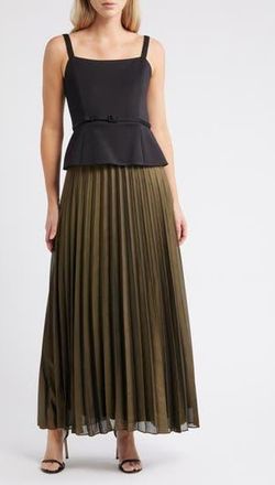 Julia Jordan Mixed Media Dress in Black Multi at Nordstrom Rack, Size 10