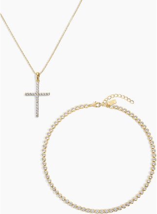 Electric Picks Dove Necklace Set of 2 in Gold at Nordstrom