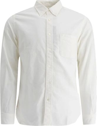 Beams Plus Camicia Oxford Pocket - Bianco