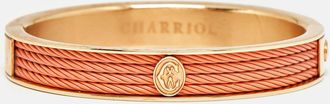 Charriol Orange Pvd Coated Steel Rose Gold Tone Bracelet