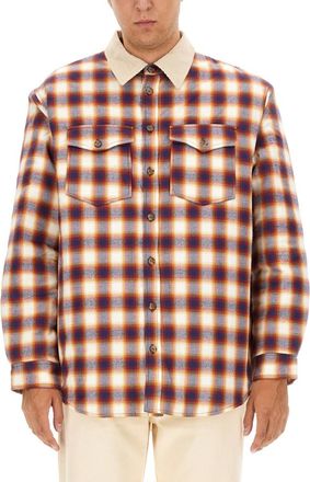 Isabel Marant Multicolor Plaid Shirt Collar Jacket