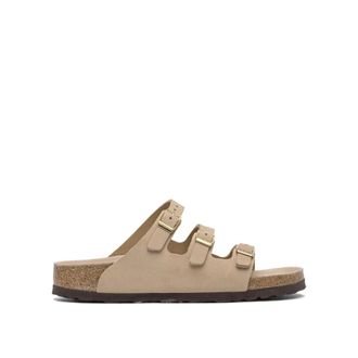 Birkenstock Dames, Schoenen, Beige, Maat: 41 EU Leer