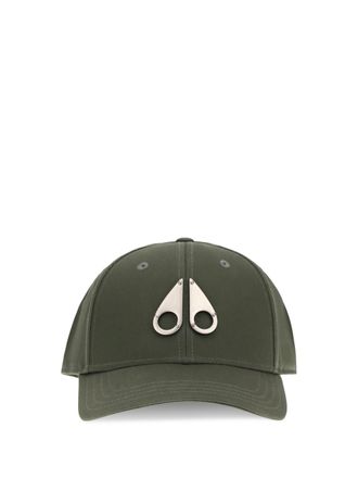 Moose Knuckles M31MA534 Logo-Embroidered Cotton Baseball Cap - Green