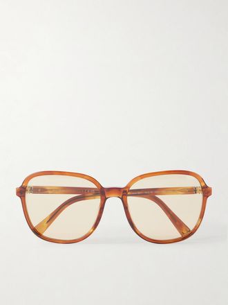 Miu Miu Eyewear Occhiali Da Sole In Acetato Con Montatura Rotonda - Marrone
