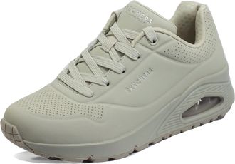 Skechers Womens Uno Stand on Air Sneaker, Off White Durabuck, 4.5 UK