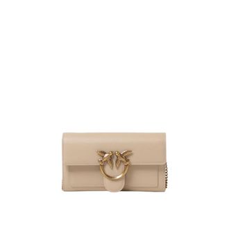 Pinko Pinko, Dames, Tassen, Beige, Maat: ONE Size Leer