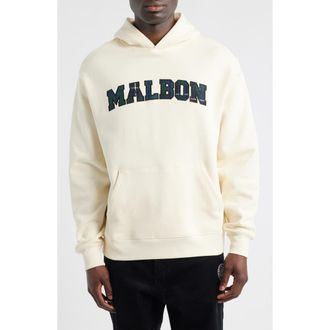 Malbon Golf Fesque Preston Hoodie in Ivory at Nordstrom, Size Xx-Large