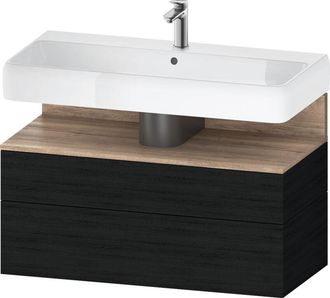Duravit Duravit - Qatego Mueble Bajo Lavabo, 1 Extra&iacute;ble Y 1 Caj&oacute;n